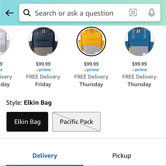 Mustard yellow diaper bag - Picture 8 of 16